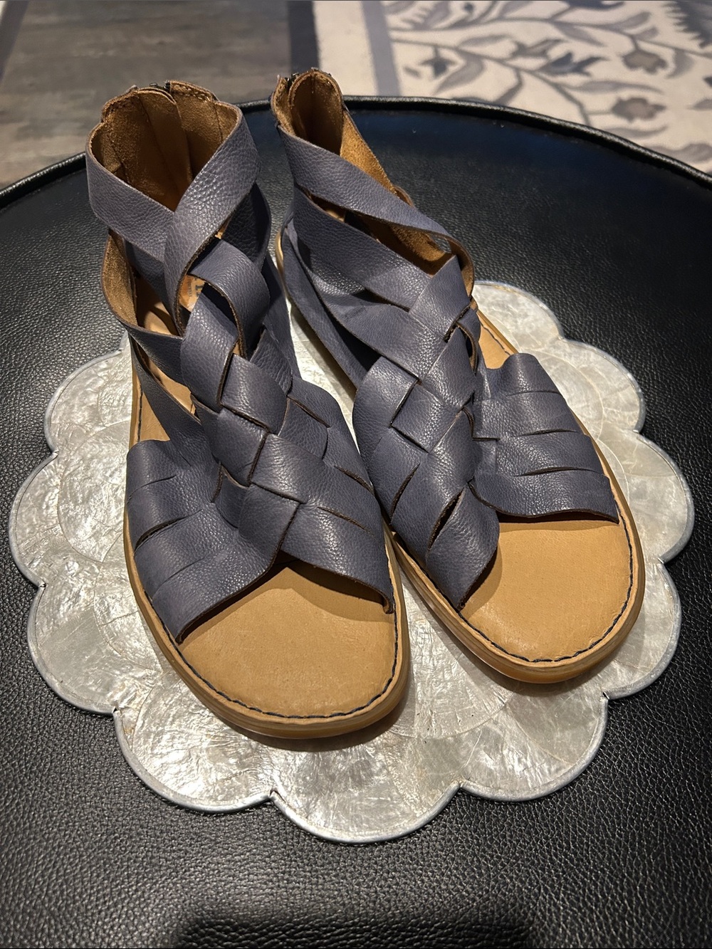 Born Women's Woven Strappy Sandals - Slate